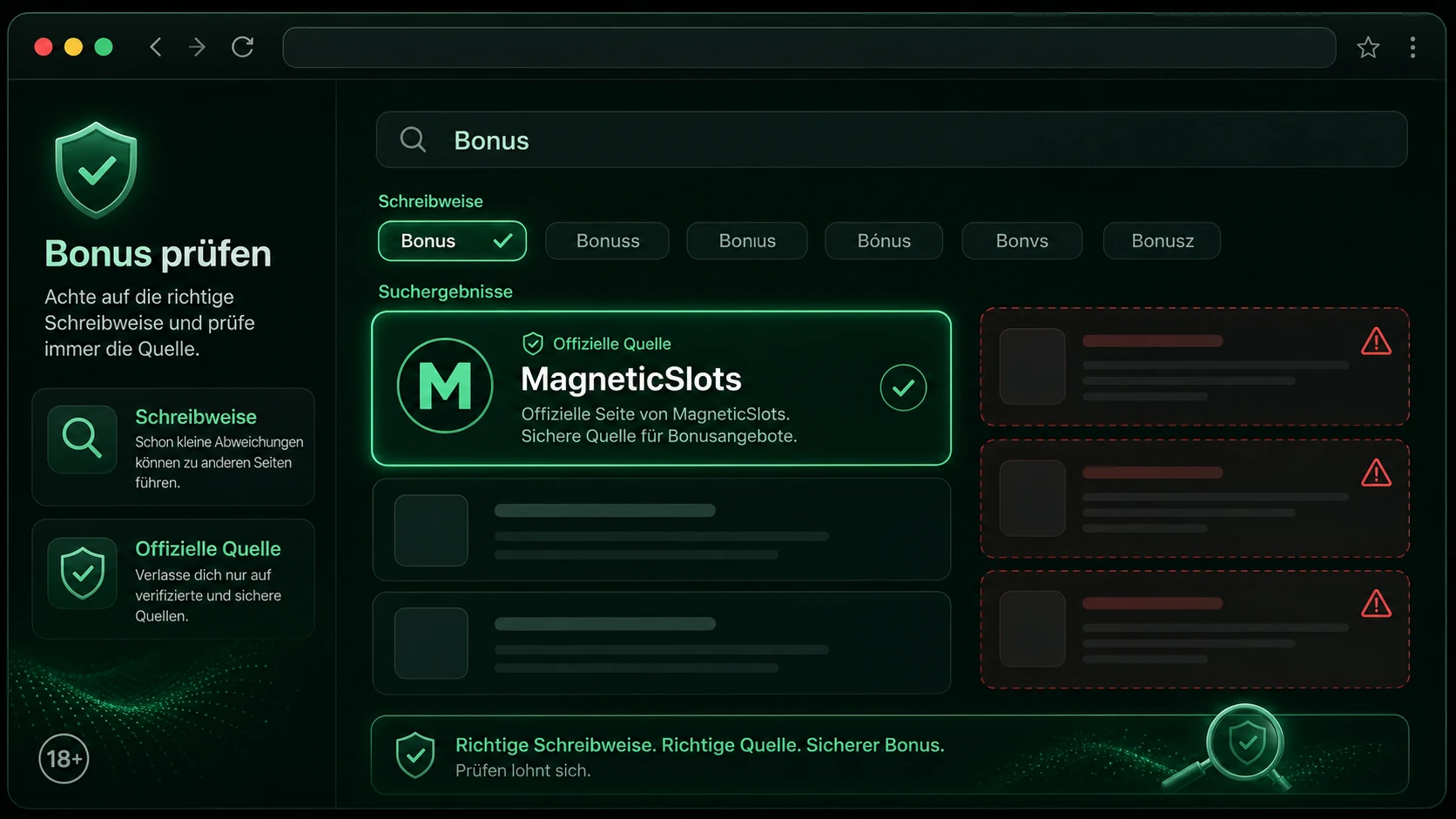 Magnetic Slots Bonus und Schreibweise richtig verstehen