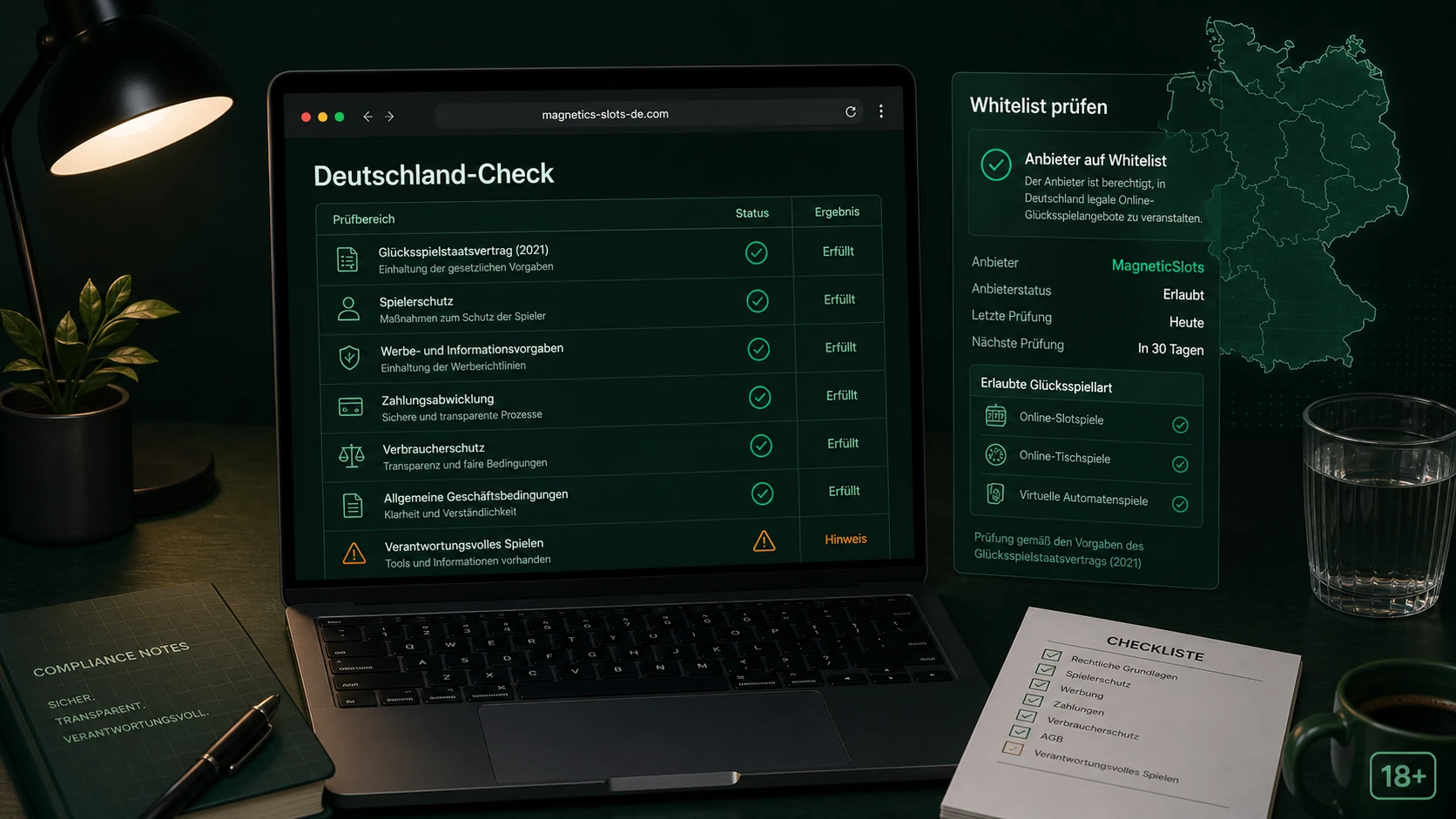 Deutschland-Check: GGL Whitelist und erlaubte Glücksspielart